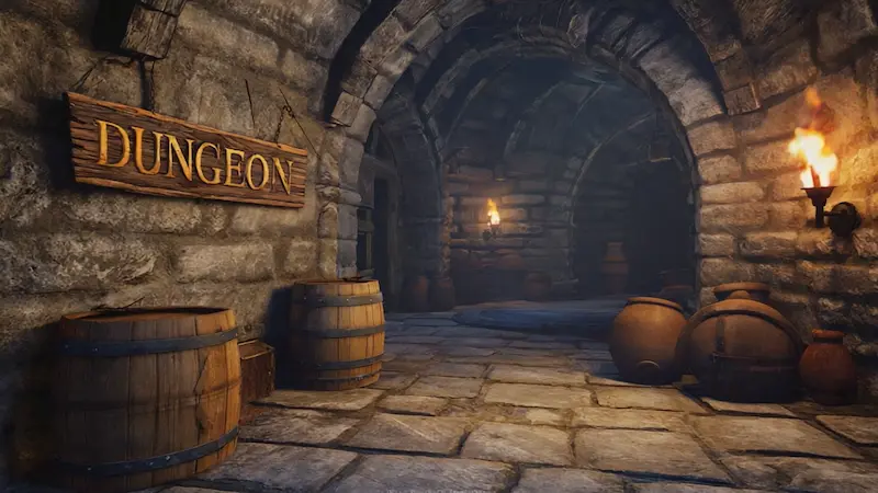 medieval dungeons labeled just for tourists